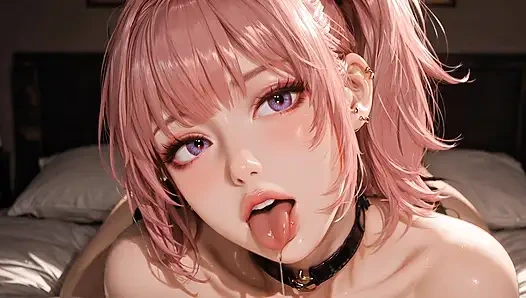 Ahegao 3D Pink Silicone Doll Tease