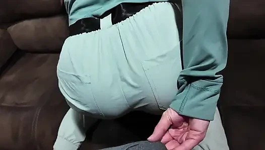 American Wife Ass Worship in Ski Pants POV
