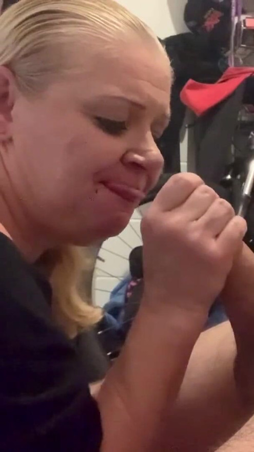 Naughty big ass mom sucks dick | Clip 1