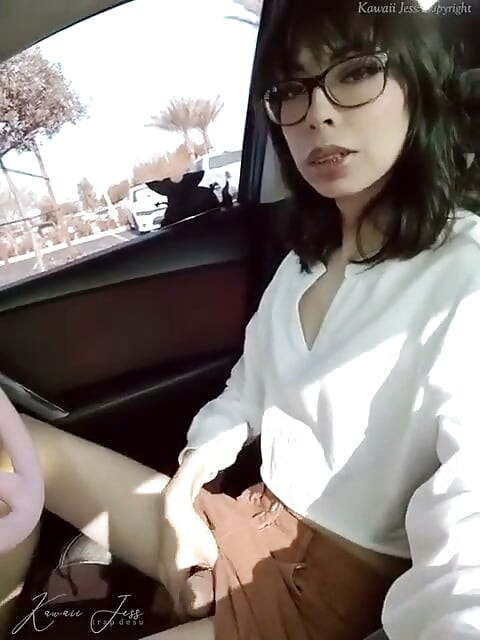 Stroking myself inside my car full version