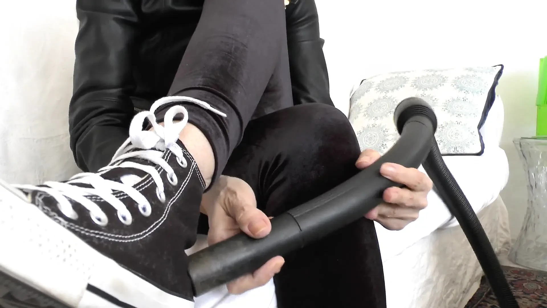 Vacuum Dusty Sneakers and Then Cum on Them! POV, JOI, Lady Victoria Valente
