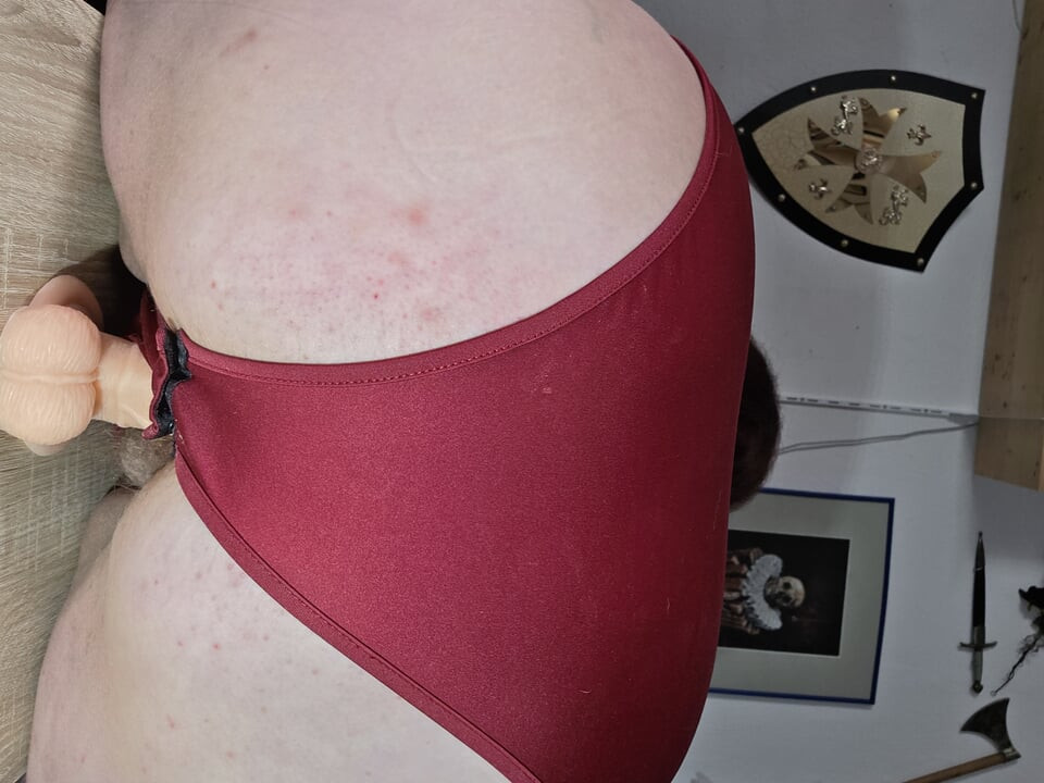 Curvy Angy had to ride the big dildo again.