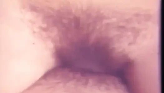 Vintage hairy pussy enjoyed a big cock