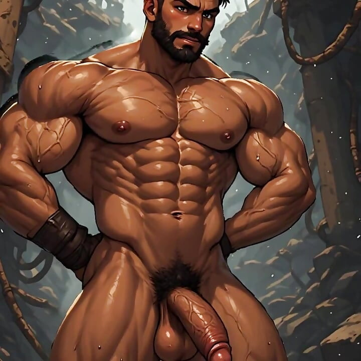 3d enorme pau guerreiros arte