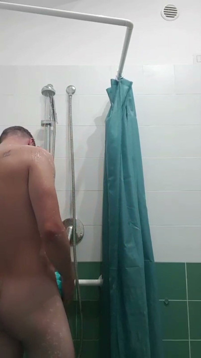 In the shower again