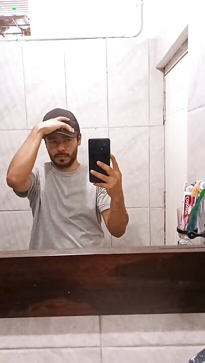 Playing with My Cock in My Neighbor's Bathroom