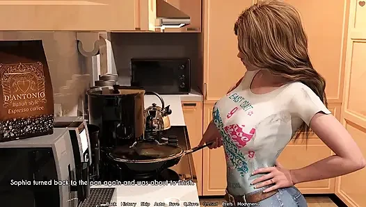 Awam - a Wife and a Stepmother - Sophia Invites Three Movers Into Her House While Half Naked - Part 2