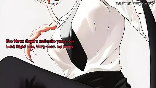 Endure Makima's degradation test to become her filthy puppy (CBT JOI)