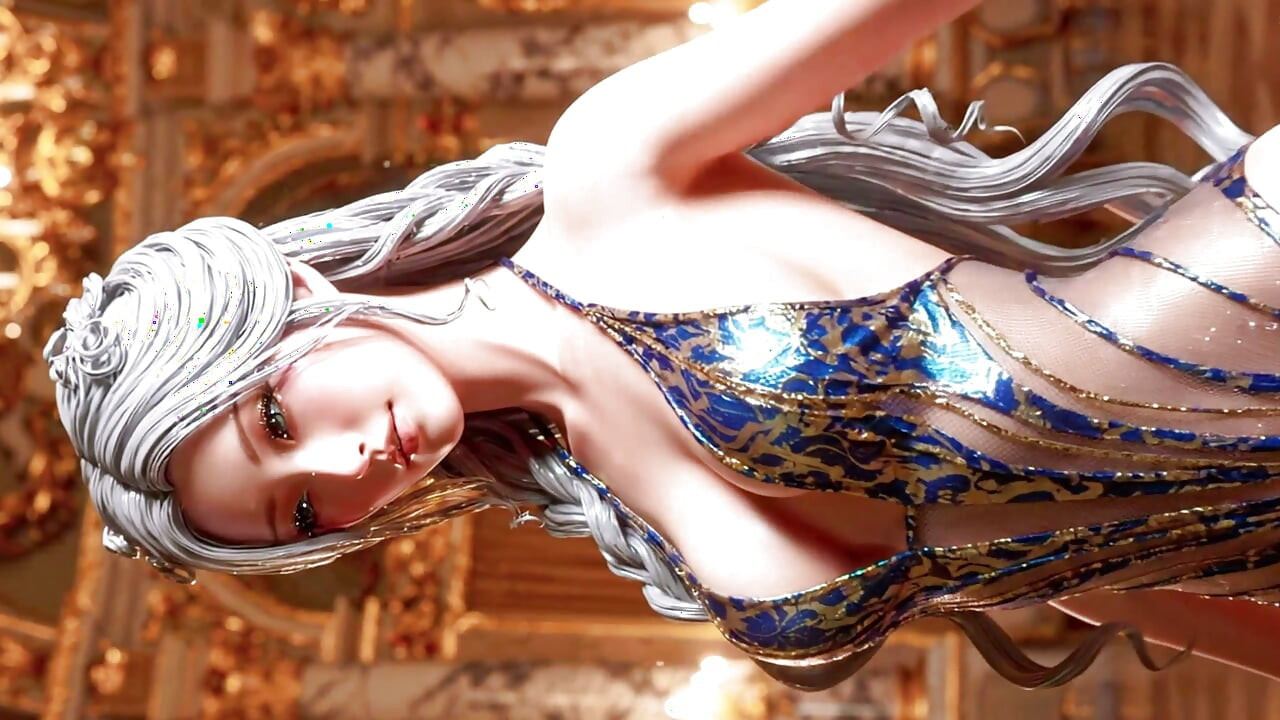 Sheer Fashion Lookbook 01: Beautiful Women in Golden Phoenix 3D AI-Generated
