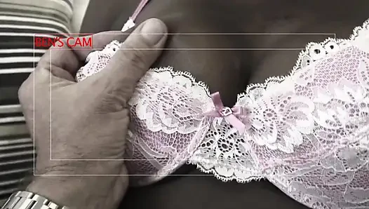 Rbony shows her sucking talents to the camera during threesome