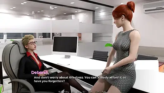 Moving Down: two lesbians, pussy licking, multiple orgasms in the office ep.37