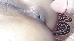 My husband fucked me in every hole. Blowjob, pussy fucked and ass fucked. In the end he cumed on my titts.