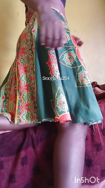 Sexyjayla254 stroking her big cock in a skirt