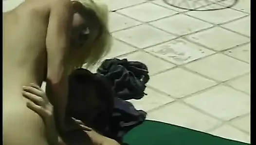Blonde teen with nice tits fucked hard by a big cock