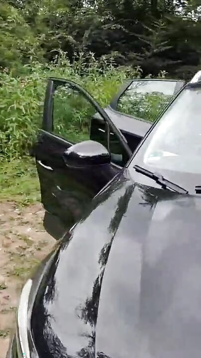 Curvy Angy was fucked properly from behind in the parking lot.