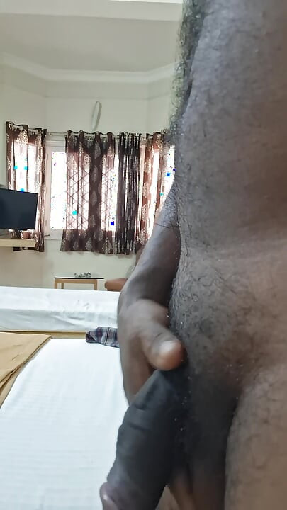 Indiano cegonhando homem da vila e seu longo com porra