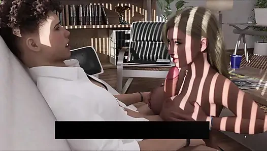 Anna si dokter nakal lagi asik nyepong dan ngentot kontol cowok umur 18 tahun di kantornya