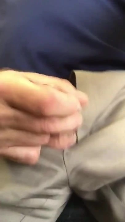Grandpa enjoys cumming in the office