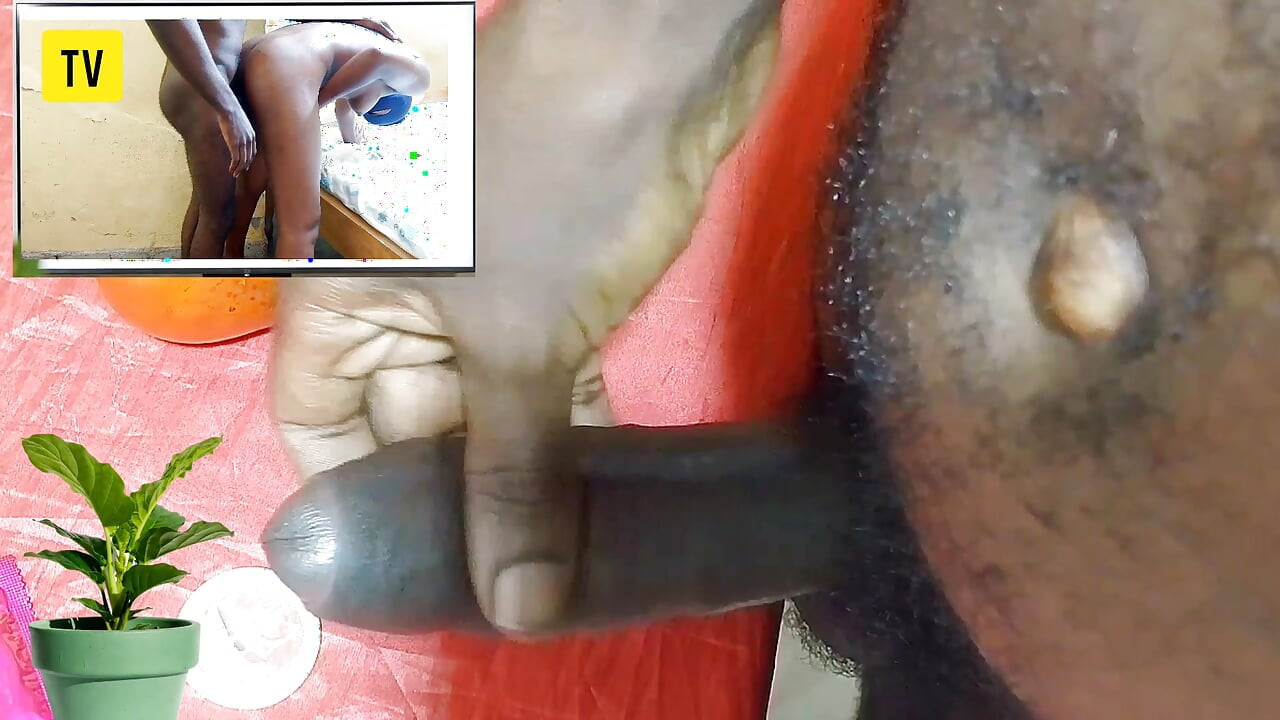 Hot male masturbation while watching porn movie acted by Dicksex & Givensex wet pussy, Enjoyed till my hard core got CUM