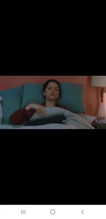 Anna Kendrick watching porn in bed