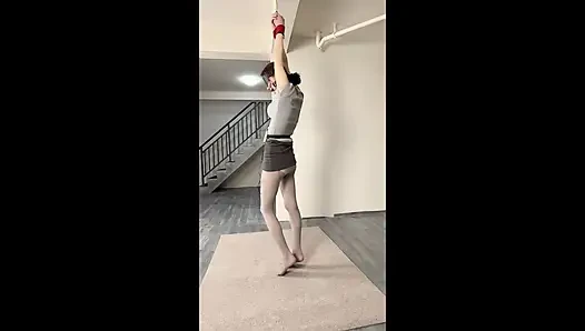 Ol Thick Gray Foot Pad Hanging + Electric Shock + Whipping