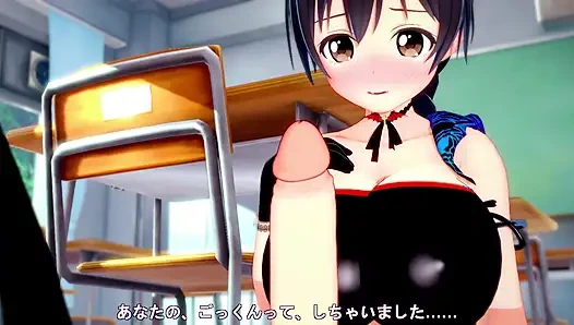 Royal waifu: murid nakal dengan besar mendominasi kelasnya - hentai