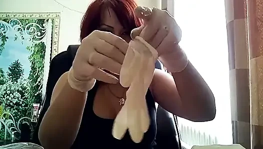 Fetish sarung tangan lateks