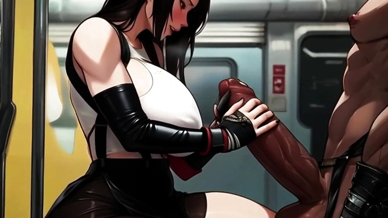 Tifa's Titties Demand Attention On The Midgar Train