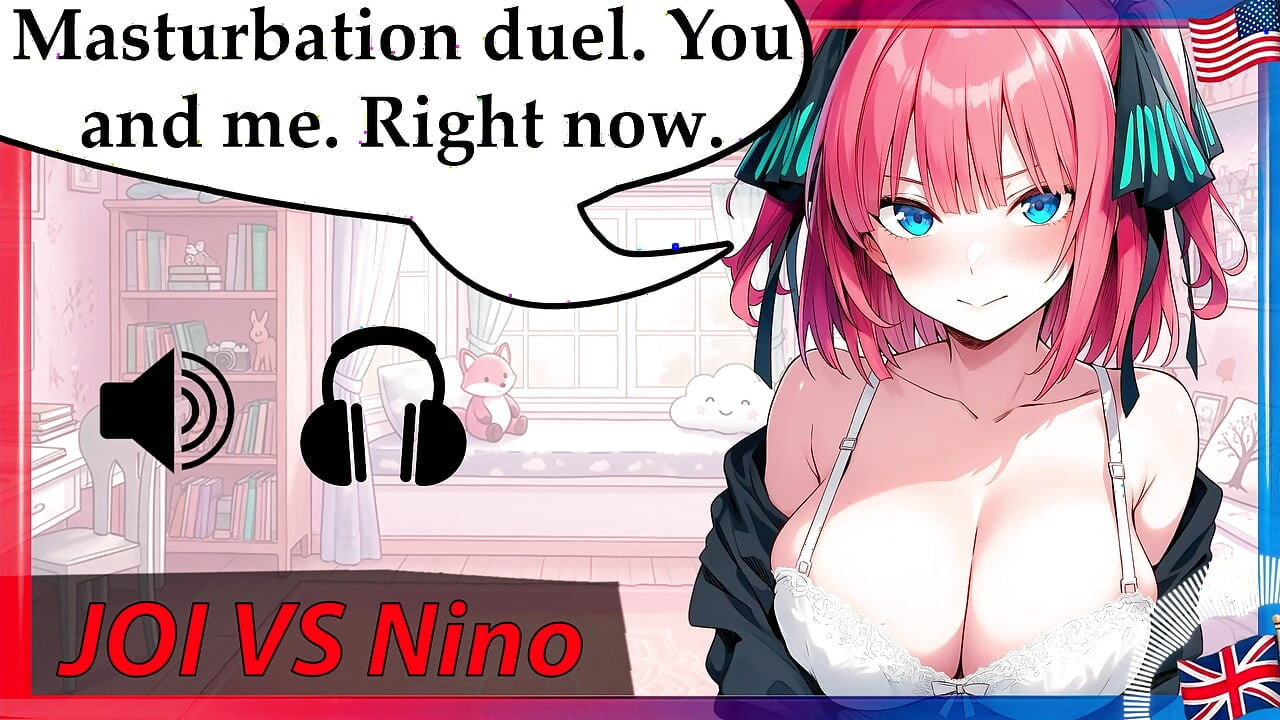 No pude contenerse, vine rápidamente a esta instrucciones de paja hentai, voz en inglés.