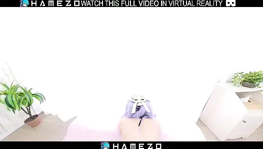 Сексуальная японская девушка Cocona Himekawa ублажает своего бойфренда, в VR.