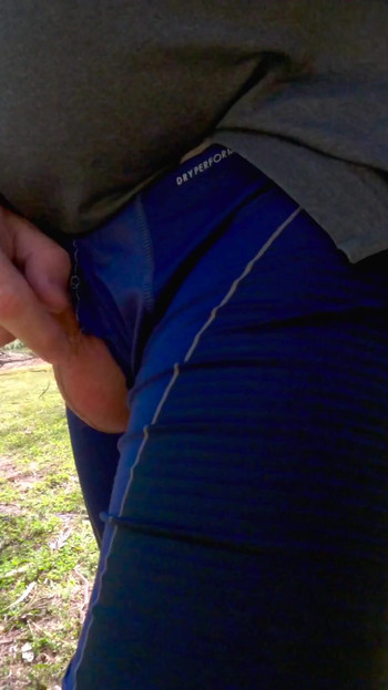 Must-see moment from "Out for a run with my cock popping out of my shorts"