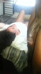 Bbc wanking on white gf cumming on her face