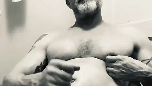 Ateşli b&w banyo bate.