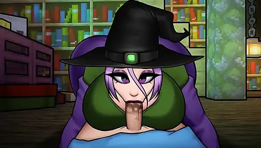 Minecraft Horny Craft - Part 16 - Horny Witch Blowjob by Loveskysanhentai