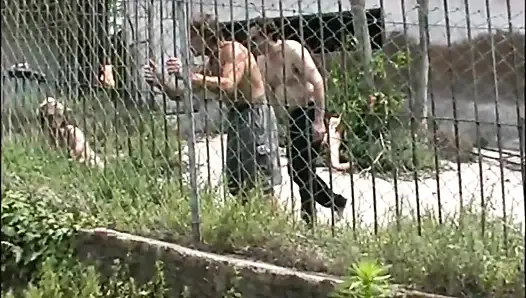 Inglese, versaute behaarte MILF auf der suche nach großen schwänze, um im park gefickt zu werden