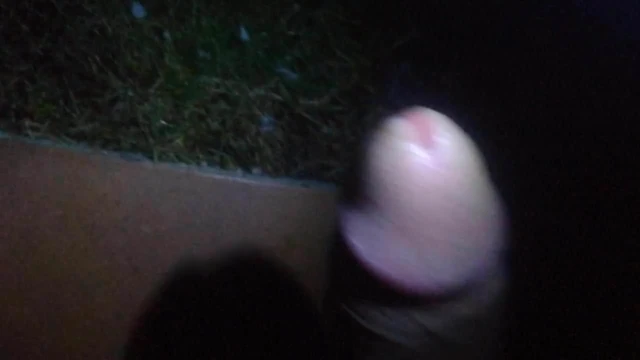 Cum on the garden