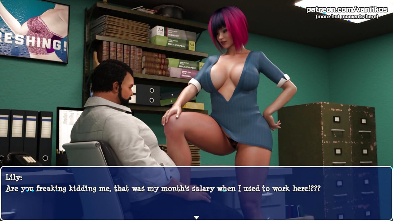 Nagy seggű csaló feleség megbassza a főnököt egy emelésért Lily of the Valley 3D animációs NTR pornó játék 28. rész