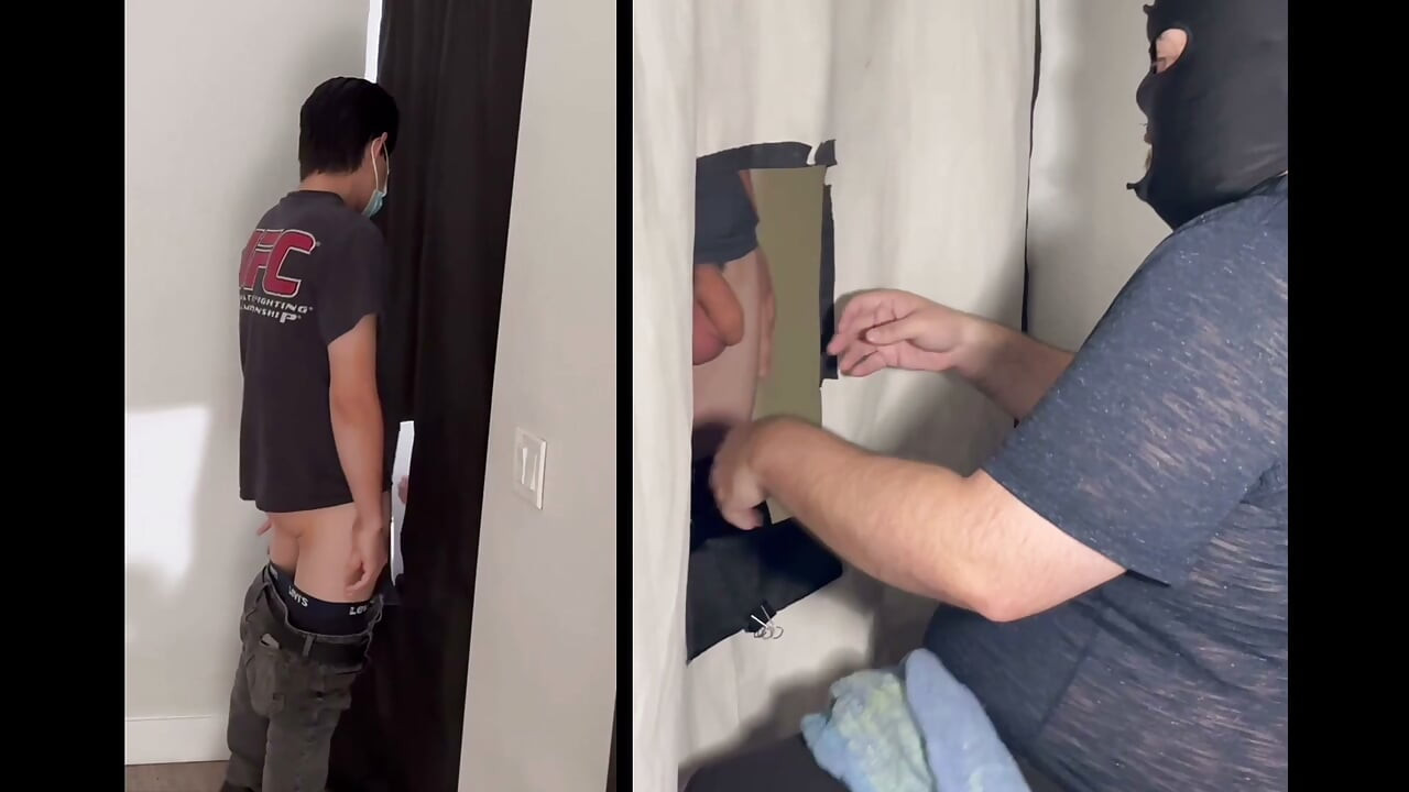 College Latino get worshipped a Gloryhole