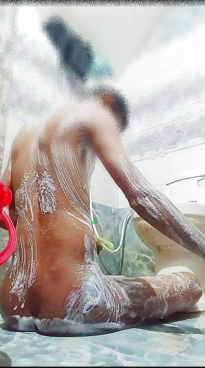 我在洗澡