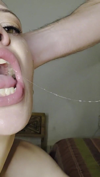 MILF BRUTAL DEEPTROAT FACE FUCKED CUM in MOUTH SWALLOW! | Clip 1
