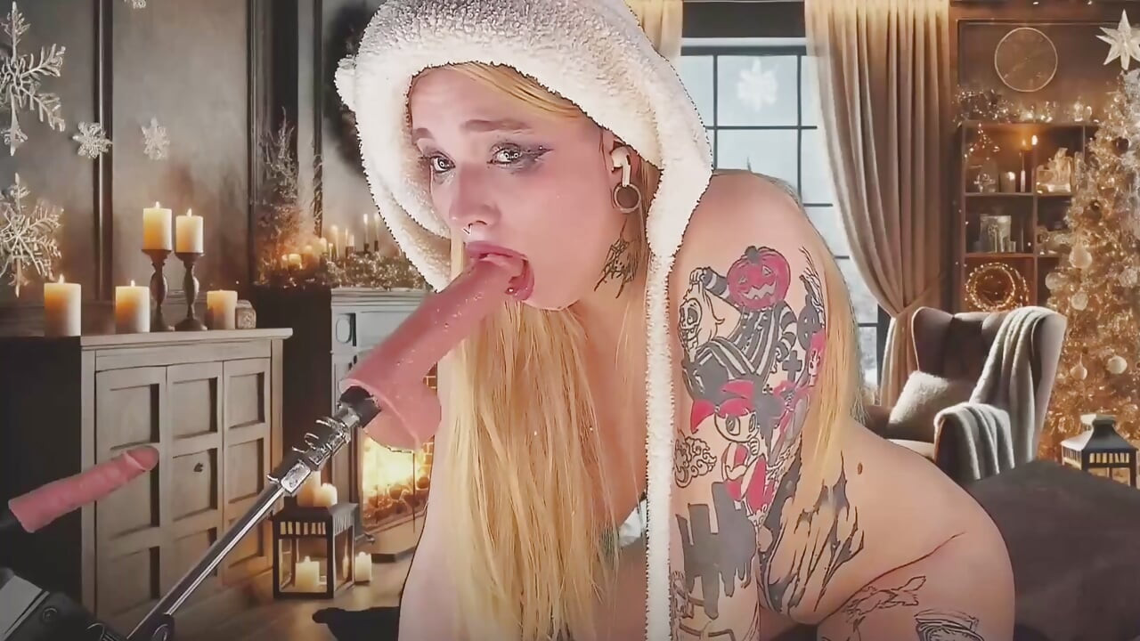 A SLOBBERY BLOWJOB FROM AN ADORABLE BLONDE