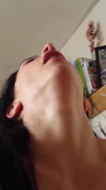Powerful moment from "My first porn video in college. I am 19 years old and not fat Dada Deville"