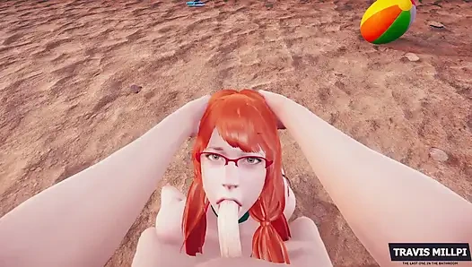 Day of Beach: Nudity Beach with Redhead Stepsister