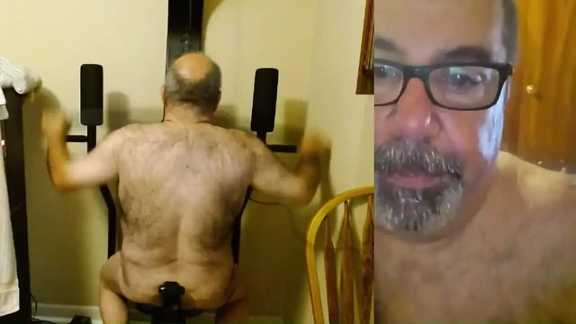 Naked Workout and Cumshot