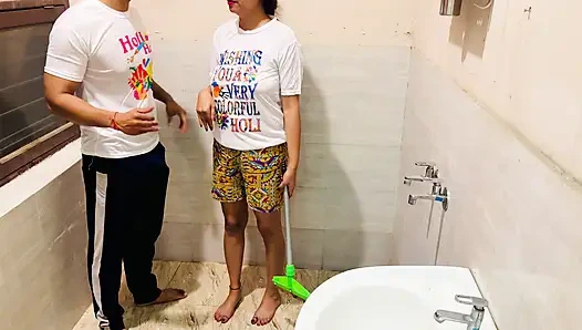 Hot Indian Desi Couple Holi Special Romance