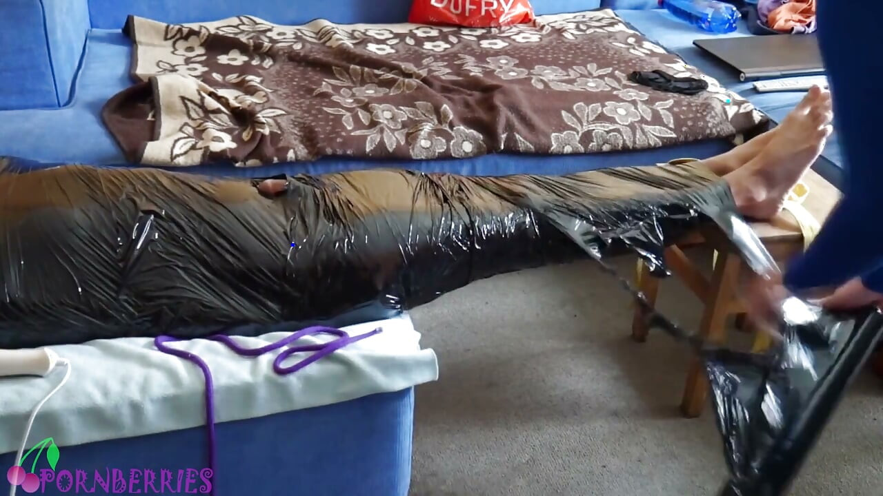 Milking, frenulum teasing and postcum punishment on immobilised twink