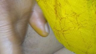 Rubbing cunt during fuck