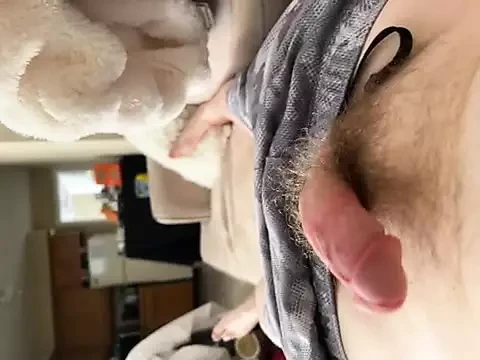 Jerking and looking at my hard dick