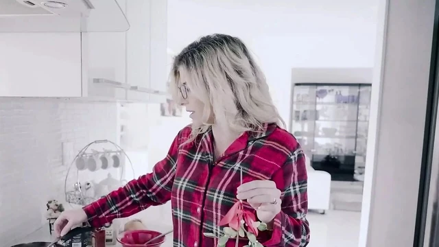 Busty Step Mom Cory Chase Strips Down And Gives Step Son His Christmas Present Early - PervMom
