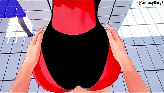 Meru the succubus Bikini doggy sex